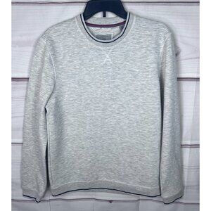 Ted Baker London Gray Ribbed Pullover Sweater Mens 6 / 2XL Grey Sweatshirt